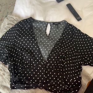 Polka dot blouse